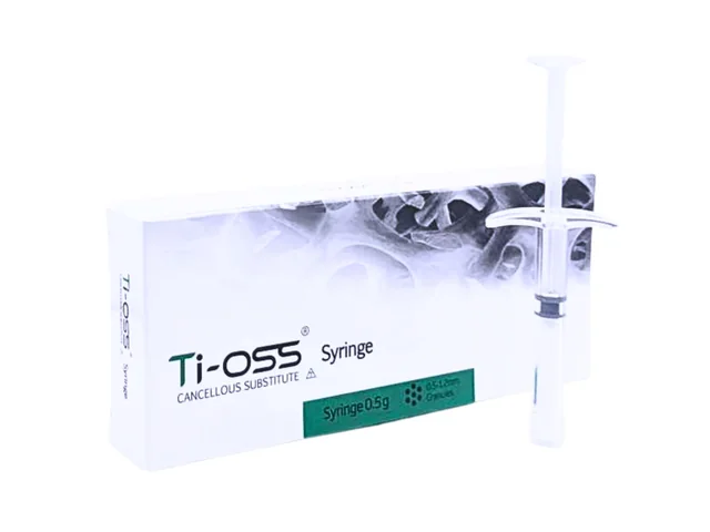 Ti-oss® Syringe 0.5 g kutusu ve şırınga